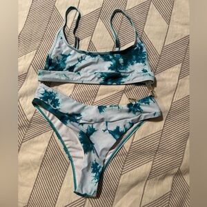 Tie dye 2 piece swimsuit